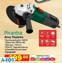 PİRANHA AVUÇ TAŞLAMA PİRANHA AVUÇ TAŞLAMA
